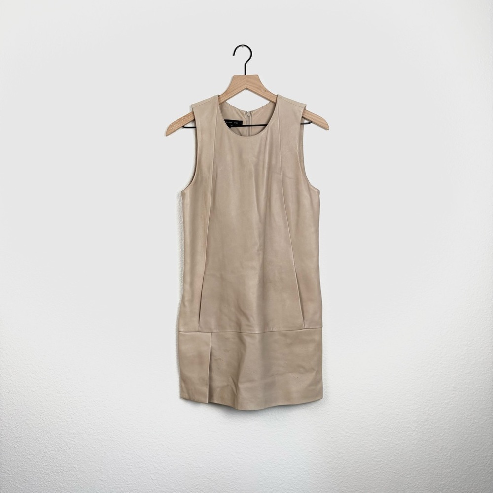 Tan 100% Lamb Leather Dress